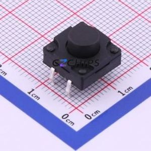 TC-FS1212D-C-J Tactile Switch Through hole-4P,12x12mm Switch Single Pole Single Throw Round Button 2.6N Through Hole - Product Image 1
