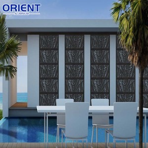 Laser kiến trúc cắt màn hình thiết kế kim loại laser cắt vườn riêng tư Màn hình Crafted từ laser cắt nhôm màn hình - Product Image 1