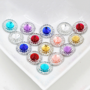 New Fashion 40pcs <strong>10mm</strong> 12mm Mixed Color Flat Back Resin Cabochons Cameo Handmade <strong>Spacers</strong> for Diy Jewelry Making Supplies - Product Image 3