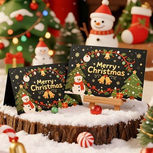 Giáng Sinh Thiệp Chúc Mừng Bộ 6 1 Đơn Giản DIY Trống Phước Lành Phong Bì Hàn Quốc Phong Cách Giấy Chất Liệu Cho Trẻ Em - Product Image 6