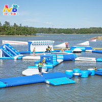 Castillo Inflable de PVC Grande y Personalizable para Deportes, Nuevo Diseño de Parque Acuático Flotante para Entretenimiento Comercial en Mar o Lago