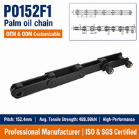PO152F1 Palmolie transportketting voor fabrieksapparatuur met precisieonderdelen en consistente loopprestaties