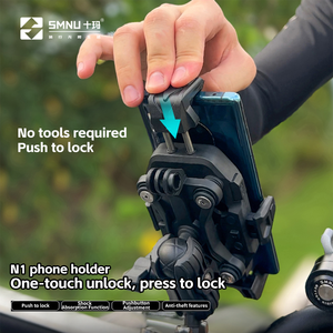<span class=keywords><strong>Support</strong></span> de vélo réglable série SMNU N1 <span class=keywords><strong>support</strong></span> de téléphone pour moto et vélo avec fonction de verrouillage par pression - Product Image 2
