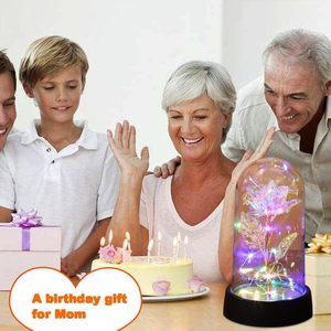 <span class=keywords><strong>Regali</strong></span> con Fiori di Rosa, Idee <span class=keywords><strong>per</strong></span> la Festa della Mamma, Rosa Eterna Sotto Cupola di Vetro, <span class=keywords><strong>Regali</strong></span> di Compleanno <span class=keywords><strong>per</strong></span> Mamma, Moglie, Figlia, Figlio, Marito - Product Image 5