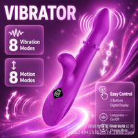 Masseur vibrant électrique portatif à billes coulissantes, poussée automatique, étanche IPX7, commande à une touche pour les soins intimes féminins