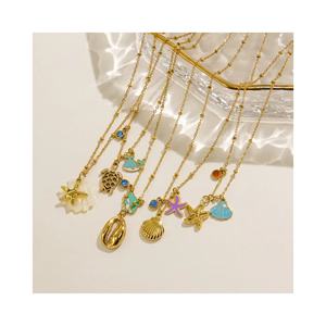 Collana di gioielli di moda in oro placcato 14k placcato in oro non appannato - Product Image 1