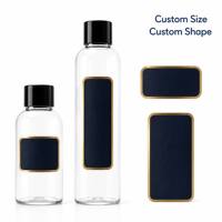 Étiquettes autocollantes personnalisées pour flacons PET, pour petites bouteilles avec logo, impression UV, étiquettes d'emballage autocollantes
