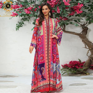 Zaynab Ademend Polyester Abaya voor Vrouwen, Moslim <span class=keywords><strong>Qatar</strong></span> Design, Elegant, Bescheiden, Vier Seizoenen, Handgestikt, Nieuw - Product Image 4