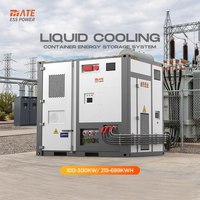 Contenedor de Baterías MATE BESS LiFePO4 100kW 215kWh 300kW 699kWh, Sistema de Almacenamiento de Energía ESS para Exteriores con Refrigeración Líquida