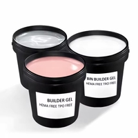 Gel de base constructeur sans HEMA, marque privée, 1 kg en vrac avec 2 flacons offerts, vernis à ongles végétalien sans TPO