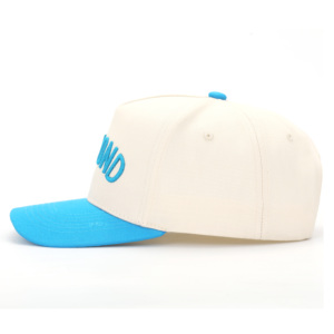 Two Tone Colors Fashion Custom a <b>Frame</b> Snapback Hat 5 Panel Baseball Hat - Product Image 3