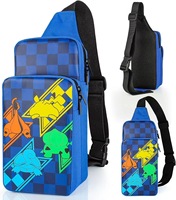 Sac à dos étanche portable transportant un sac de jeu à bandoulière pour console NS SD