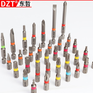 Dzt <b>Screwdriver</b> <b>Bit</b> <b>Set</b> 40-60 Pcs Magnetic Phillips Flathead Industrial Grade S2 Steel For Electric Drill Repair Tools - Product Image 2