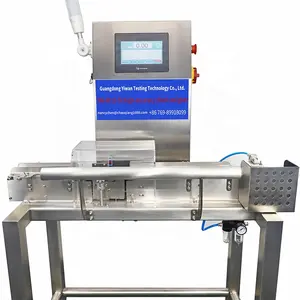 Mesin pemeriksa berat badan otomatis, mesin cek timbangan makanan dinamis dengan rejector cek timbangan kecepatan tinggi