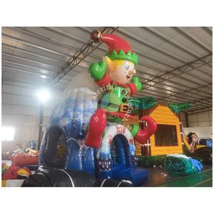 <span class=keywords><strong>Château</strong></span> gonflable de Noël pour enfants, avec toboggan, idéal pour les fêtes, la <span class=keywords><strong>location</strong></span> événementielle et les jeux en plein air - Product Image 1