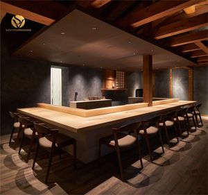Mostrador de Bar clásico Izakaya, restaurante moderno de ramen, diseño de interiores, bar comercial, restaurante, fábrica <span class=keywords><strong>Coutner</strong></span> - Product Image 2