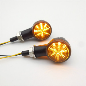 ไฟเลี้ยว LED แบบกระสุนอัลลอยด์สังกะสี 12V แบบสากล, ไฟเลี้ยวหน้า/หลังสำหรับรถจักรยานยนต์ครุยเซอร์ - Product Image 2