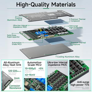 BMS <b>24V</b> 100Ah <b>Battery</b> with 3A Active Balancing - WiFi Remote Monitoring Via APP, High Performance for Golf Carts,RV Use - Product Image 2