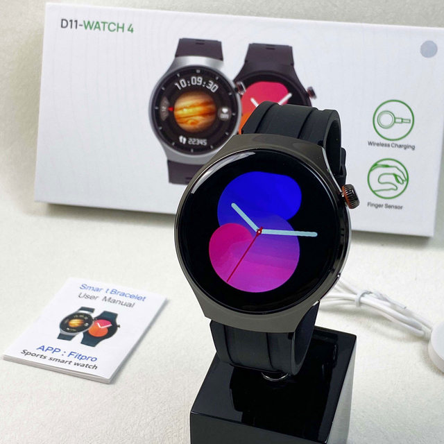 2024 Newest Smart Watch D11 Watch 4 Pro 1.52 HD Round Screen Fitpro BT Call Heart Rate tracker Reloj Smart Watch