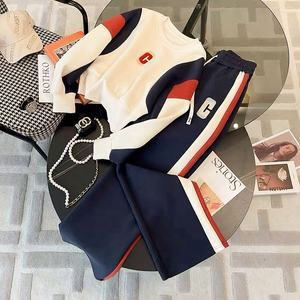 <span class=keywords><strong>Felpa</strong></span> alla moda spessa <span class=keywords><strong>tuta</strong></span> sportiva da donna autunno <span class=keywords><strong>e</strong></span> inverno elegante Set a gamba larga da donna - Product Image 2