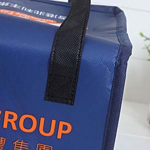 Custom Designed Non-Woven Aluminum Foil Insulated Promotional <b>Wine</b> <b>Cooler</b> Tote <b>Bags</b> Zipper Closure for Takeaway Shopping Custom - Product Image 6