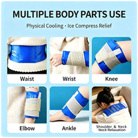 Compresse froide médicale réutilisable pour genou, pour soulager la fièvre et la douleur, 45x17cm, pour la rééducation sportive estivale