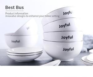 Tazón de Sopa de Cerámica Moderno y Simple de 5.5 Pulgadas, Personalizable con Logotipo OEM, Ecológico, Resistente al Calor, con Esmalte Craquelado, Nuevo - Product Image 6