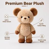 Ours en peluche personnalisé sur commande, poupée en peluche personnalisée, jouet en peluche OEM à marque privée
