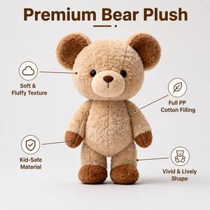 Orsacchiotto Personalizzato su Ordinazione, Peluche su Misura, Bambola di Peluche con Personaggio Personalizzato, Etichetta Privata OEM - Product Image 1