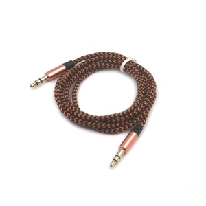 Araç Aux Kablosu 1M Naylon Jak Ses Kablosu <span class=keywords><strong>3.5</strong></span> <span class=keywords><strong>mm</strong></span> - <span class=keywords><strong>3.5</strong></span> <span class=keywords><strong>mm</strong></span> Aux Kablosu Erkek-Erkek Kumaş Ses Kablosu Altın Kaplama Fiş Telefon Hoparlör için - Product Image 2