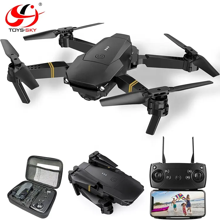 2022 Hot Cheap Long Distance Range Big Battery Wifi Quadcopter Video Mini Dron E58 Con Camera 4K RC Drone E58 Aircraft