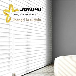 ستائر كهربائية ذكية حديثة من شانجري-لا ، بكرة ثلاثية ، بطارية ستارة من القماش العمودي المحكم ، ظل ظلي تعتيم بمحرك - Product Image 2