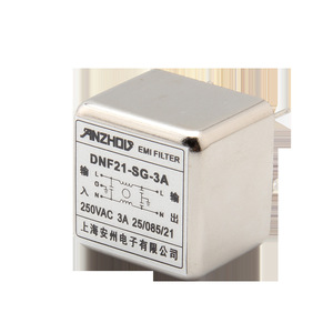 ตัวกรองสัญญาณรบกวนไฟฟ้า Anzhou EMI Filter รุ่น DNF21-SG-3A 250VAC 3A - Product Image 1