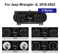 Tableau de bord numérique de 12,3 pouces pour Jeep Wrangler JL 2018-2022, écran LCD de tableau de bord, mise à niveau du cockpit