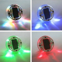Lumière de roue de voiture solaire 5V/6V OEM en ABS argenté avec batterie incluse, design simple, 2010- pour la décoration de voiture