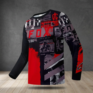 Jersey de Carreras Personalizable para Hombre, 100% Poliéster, Cortavientos, Transpirable, Manga Larga, para Motociclismo y Automovilismo - Product Image 3