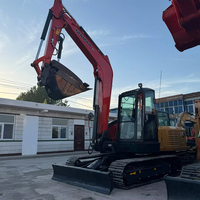 Excavatrice hydraulique Yanmar 80 silencieuse et écologique, 43 kW, économique en carburant, USA Precision, profondeur de creusement 3,8 m, boîte de vitesses et moteur