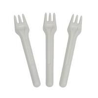 Fourchette en papier jetable écologique Couverts à bagasse