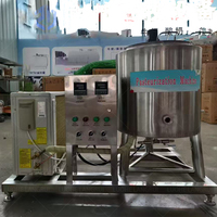 Machine de pasteurisation du lait en acier inoxydable 304 30-1000L avec chauffage et refroidissement intégrés
