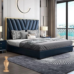 <span class=keywords><strong>Letto</strong></span> <span class=keywords><strong>Matrimoniale</strong></span> Moderno di Lusso in Velluto <span class=keywords><strong>Verde</strong></span> Stile Italiano con Struttura in Metallo e Materasso, Misura Queen/King, con Contenitore - Product Image 5