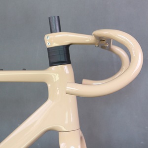 Full Carbon Fiber T1000 Disc Gravel Bike <b>Frame</b> GR048 Custom Khaki Paint Available Size XS/S/M/L/XL - Product Image 2