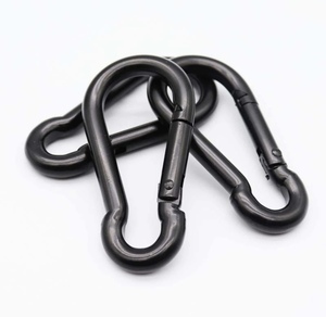 C-08 toptan siyah demir elektroforetik Metal karabina kabak şekli karabina kilidi Max kapasite 200kg karabina özel logo - Product Image 1