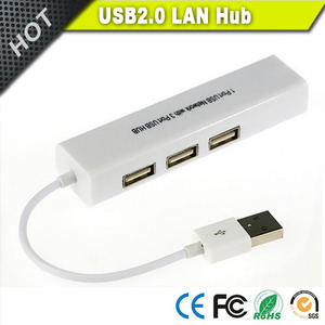 ฮับ USB 2.0 3 พอร์ตพร้อมอีเธอร์เน็ตความเร็วสูง 10/100Mbps รองรับเครือข่ายแบบใช้สายแลน รองรับวินโดวส์ 10 <span class=keywords><strong>8.1</strong></span> 8 7, XP, วิสต้า, แมคโอเอส - Product Image 6