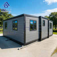 Sıcak Fırsat 20Ft 40Ft Prefabrik Konteyner Genişletilebilir Ev 1 2 3 4 5 Yatak Odalı Katlanabilir Yaşam Alanı Tiny House Villa