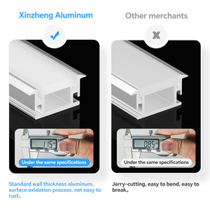 Profilé en aluminium pour éclairage LED encastré au sol de haute qualité 27,4*11 mm, extrusion de profilé en aluminium, canal pour profilé LED, lumière en aluminium - Product Image 3