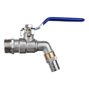 Grifo de Jardín Exterior Tangke Totalmente de Cobre con Boquilla Ajustable de Agua Fría y Caliente, Varilla de Bola de Cobre Niquelado para Lavadoras - Product Image 2