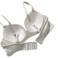 Soutien-gorge sans armatures en dentelle florale style français pour femme, petite poitrine, soutien latéral, respirant, doux, confortable, lingerie