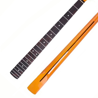 Manche de guitare basse électrique 4 cordes en érable avec touche en érable, finition brillante personnalisée, 21 frettes