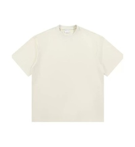 Custom 300G Heavyweight 100% Cotton T Shirt OEM ODM Oversized Unisex Crew Neck Blank Short Sleeve <b>Tee</b> with Logo - Product Image 4