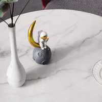 Table à thé moderne en verre, table basse de négociation, table ronde pour appartement, vente en gros